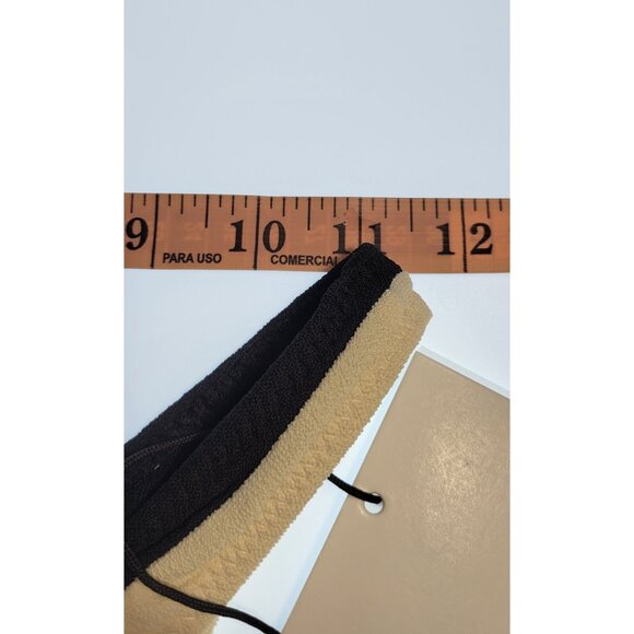 SAME Los Angeles Bottom Swim  Womens High Rise Solid Size Small Faux Suede BLack - Picture 5 of 7